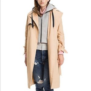 Women Tommy Jeans removable hood trench coat